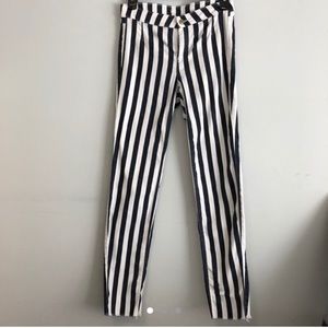 H&M Black and white striped pants
